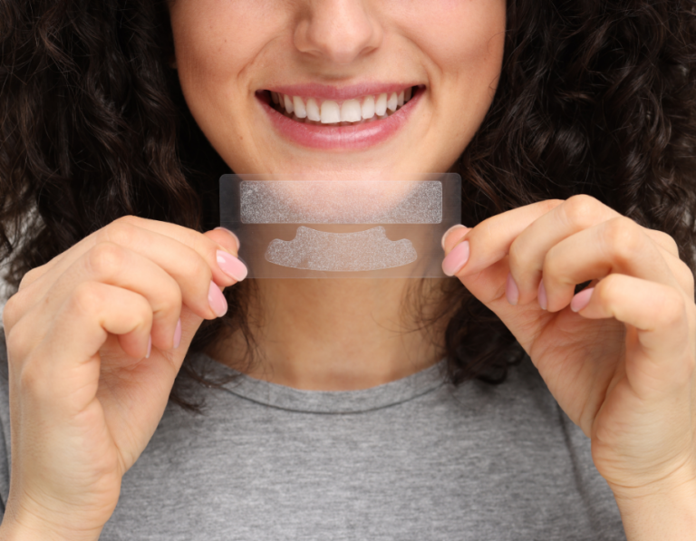 Teeth whitening strips.